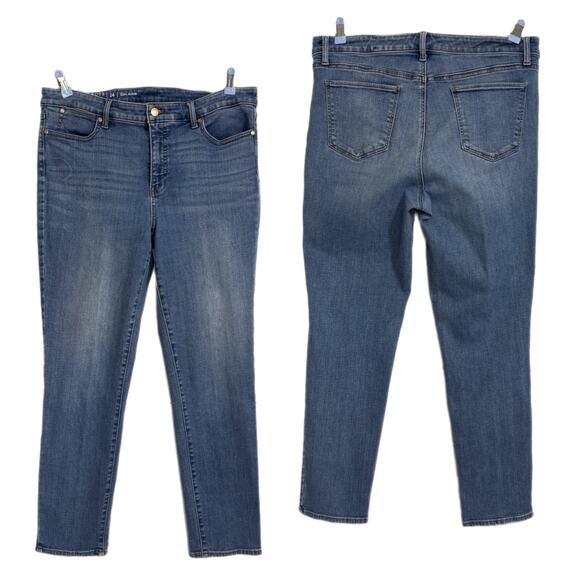 Slim Ankle Jeans Talbots Flawless 14 Stretch High Rise Mid Wash Preppy Capsule - Picture 8 of 15